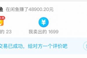 [閑魚賣貨]網賺分享：如何通過閑魚賣貨，實現日躺賺250+？