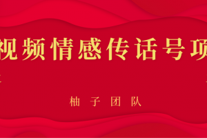 短視頻情感傳話號(hào)項(xiàng)目，細(xì)分領(lǐng)域的賺錢門道