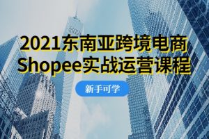 2021東南亞跨境電商Shopee實戰運營課程，0基礎、0經驗、0投資的副業項目