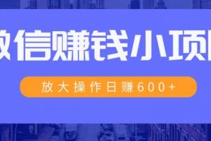 一個微信每天收10幾塊，小規(guī)則操作日入600+大規(guī)模操作，日收入過萬
