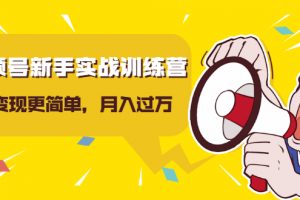 視頻號新手實戰(zhàn)訓練營，讓變現(xiàn)更簡單，玩賺視頻號，輕松月入過萬