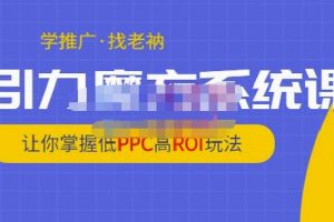 老衲·引力魔方系統(tǒng)課，讓你掌握低PPC高ROI玩法，價值299元