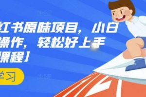 抖音小紅書原味項(xiàng)目，小白都可以操作，輕松好上手【視頻課程】