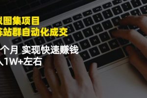 虛擬圖集項目：矩陣站群自動化成交，3-5個月實現快速賺錢月入1W+左右