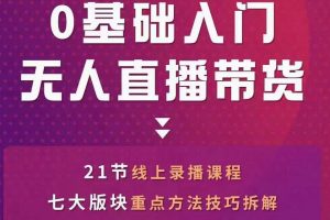 網紅叫獸-抖音無人直播帶貨，一個人就可以搞定的直播帶貨實戰課