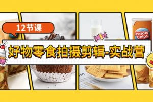 《好物零食拍攝剪輯-實(shí)戰(zhàn)營》拍攝 剪輯 軟件使用全流程（12節(jié)課）