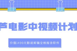 葫蘆電影中視頻解說教學：價值1499元影視剪輯全教程含軟件