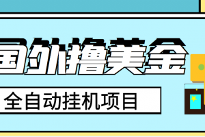 外面收費(fèi)1980的國(guó)外擼美金掛機(jī)項(xiàng)目，號(hào)稱單窗口一天4-6美金【教程 腳本】