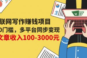 互聯網寫作賺錢項目：0成本0門檻，多平臺同步變現，單篇文章收入100-3000元