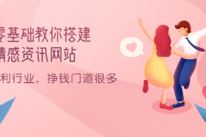 零基礎教你搭建情感資訊網(wǎng)站：暴利行業(yè)，掙錢門道很多（搭建教程 源碼）