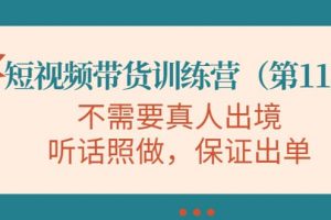 短視頻帶貨訓(xùn)練營（第11期），不需要真人出境，聽話照做，保證出單