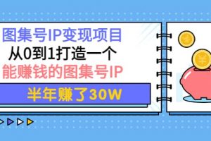 圖集號(hào)IP變現(xiàn)項(xiàng)目：從0到1打造一個(gè)能賺錢(qián)的圖集號(hào)IP