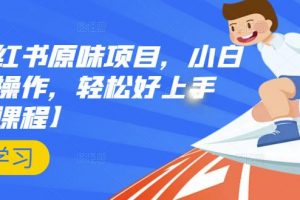 抖音小紅書(shū)原味項(xiàng)目，小白都可以操作，輕松好上手【視頻課程】