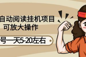最新自動閱讀掛機項目，單號一天5-20左右可放大操作【詳細教程 掛機腳本】