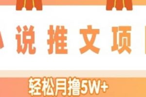 小說推文副業項目，另類進階玩法