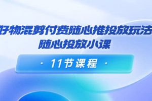 好物混剪付費(fèi)隨心推投放玩法，隨心投放小課（11節(jié)課程）