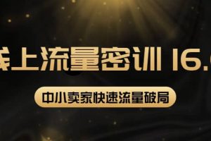 2022秋秋線上流量密訓16.0：包含 暴力引流10W 中小賣家流量破局技巧 等等！