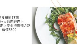 美食攝影17期 基礎 大師兩班連上，從0基礎走上專業攝影師之路-價值5500