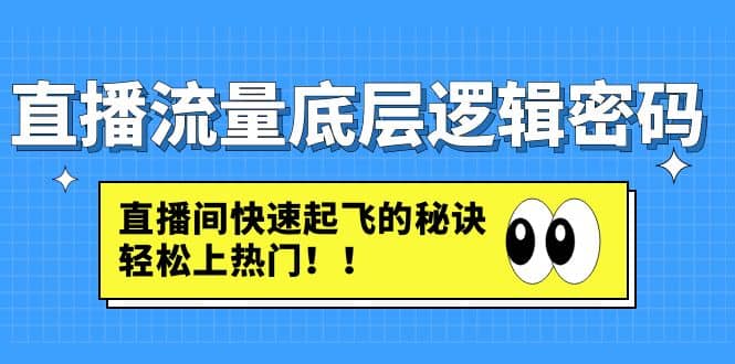 直播流量底層邏輯密碼：直播間快速起飛的秘訣，輕松上熱門插圖
