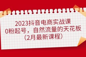 2023抖音電商實(shí)戰(zhàn)課：0粉起號(hào)，自然流量的天花板（2月最新課程）