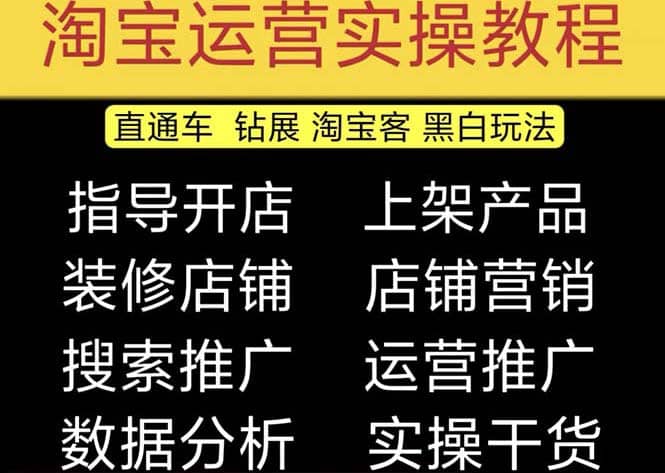 2023淘寶開店教程0基礎到高級全套視頻網店電商運營培訓教學課程（2月更新）插圖