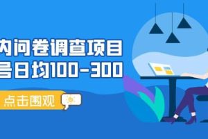國內問卷調查項目，操作簡單，時間靈活