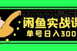 花599買的閑魚項目：2023最新閑魚實戰課（7節課）
