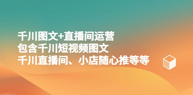 千川圖文 直播間運(yùn)營，包含千川短視頻圖文、千川直播間、小店隨心推等等插圖