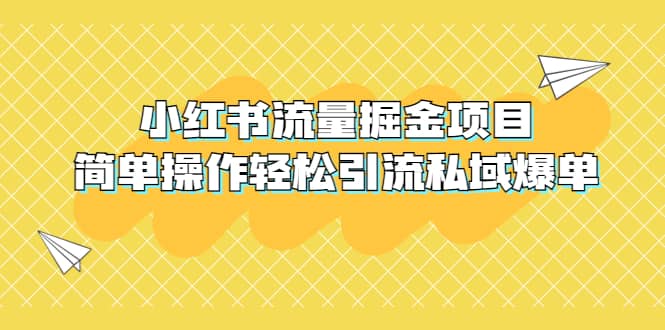 外面收費(fèi)398小紅書流量掘金項(xiàng)目，簡單操作輕松引流私域爆單插圖