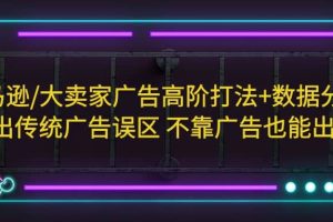 亞馬遜/大賣家廣告高階打法 數(shù)據(jù)分析，走出傳統(tǒng)廣告誤區(qū) 不靠廣告也能出單