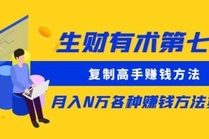 復制高手賺錢方法 月入N萬各種賺錢方法復盤