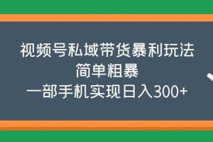 視頻號私域帶貨暴利玩法，簡單粗暴