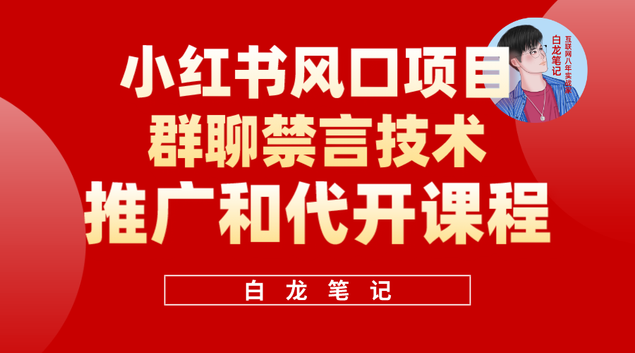 小紅書風(fēng)口項目日入300 ，小紅書群聊禁言技術(shù)代開項目，適合新手操作插圖