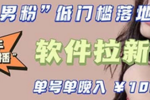 快手0粉開通官方“磁力聚星”小鈴鐺，0基礎(chǔ)0費(fèi)用實(shí)操無人直播“軟件拉新”