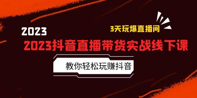2023抖音直播帶貨實(shí)戰(zhàn)線下課：教你輕松玩賺抖音，3天玩爆·直播間插圖