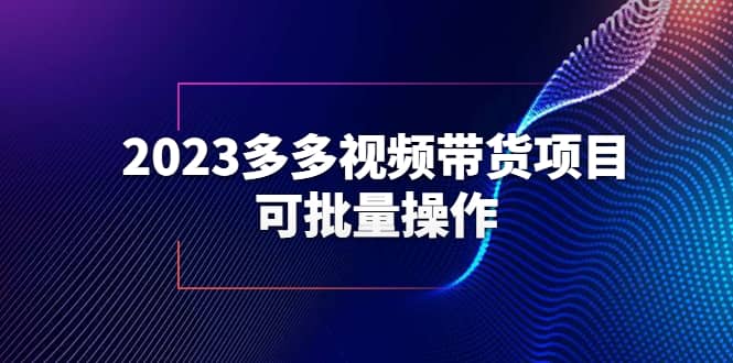 2023多多視頻帶貨項目，可批量操作【保姆級教學】插圖