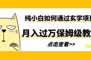 純小白如何通過玄學項目月入過萬保姆級教程
