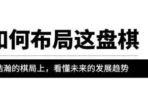 某公眾號付費文章《如何布局這盤棋》在浩瀚的棋局上，看懂未來的發展趨勢