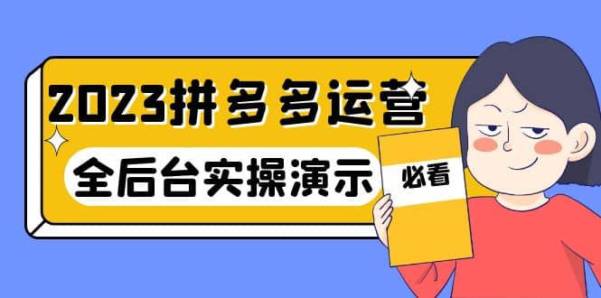 2023拼多多·運營：14節干貨實戰課，拒絕-口嗨，全后臺實操演示插圖