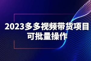 2023多多視頻帶貨項目，可批量操作【保姆級教學】
