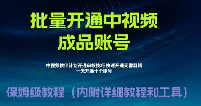 外面收費(fèi)1980暴力開通中視頻計(jì)劃教程，附 快速通過中視頻伙伴計(jì)劃的辦法插圖