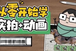 從零開始學實拍加動畫，實拍加動畫創意教程（49節視頻課）