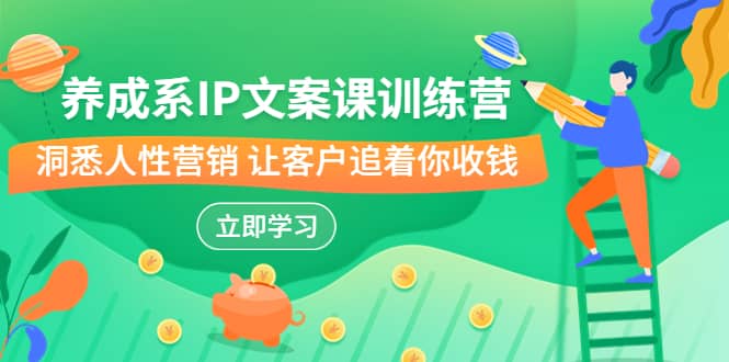 養(yǎng)成系-IP文案課訓(xùn)練營，文案心法的天花板 洞悉人性營銷 讓客戶追著你收錢插圖