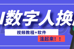 AI數字人換臉，可做直播（教程 軟件）