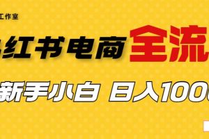 外面收費4988的小紅書無貨源電商從0-1全流程，日入1000＋