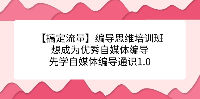 【搞定流量】編導思維培訓班，想成為優秀自媒體編導先學自媒體編導通識1.0插圖