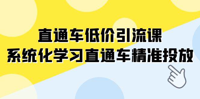 直通車-低價引流課，系統(tǒng)化學習直通車精準投放（14節(jié)課）插圖