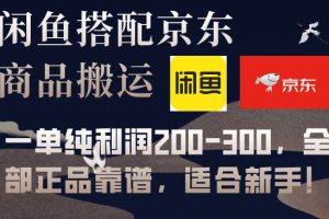 閑魚搭配京東備份庫搬運，一單純利潤200-300，全部正品靠譜，適合新手！