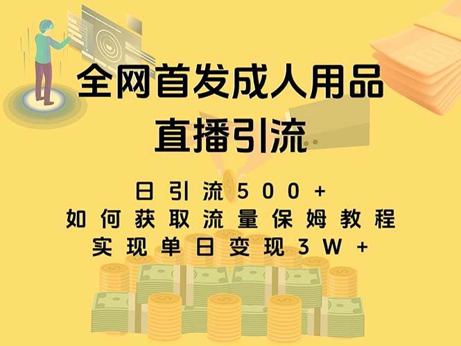 最新全網獨創首發，成人用品直播引流獲客暴力玩法，單日變現3w保姆級教程插圖