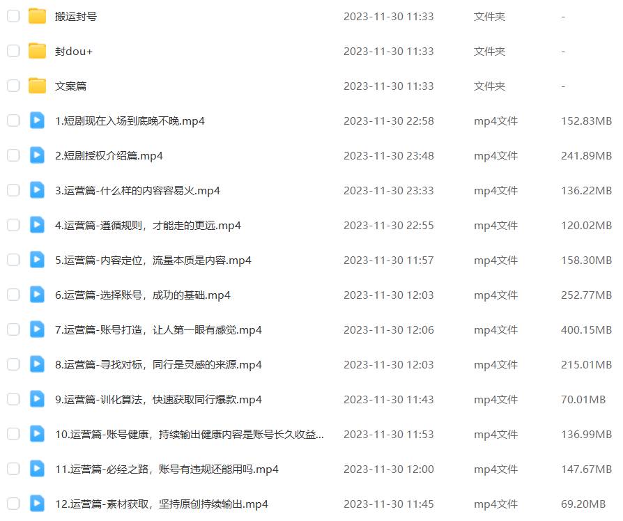 外面收費1980的短劇推廣運營，可長期，正規起號，單作品收入5000插圖4